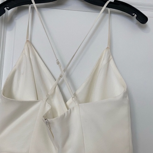 David’s Bridal Chiffon Tulip Midi Dress 10 - Picture 6 of 6